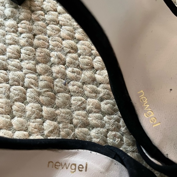 Lodi black suede heels with blue and clear rhinestones Size 37 - Picture 3 of 7